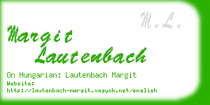 margit lautenbach business card